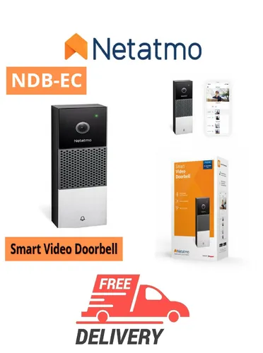 Netatmo NDB-EC Smart Video Doorbell - Türklingelanlagen, kabellose Verbindung und WLAN-Funktion ermöglichen die Überwachung von überall, ideal für modernes Smart Home.