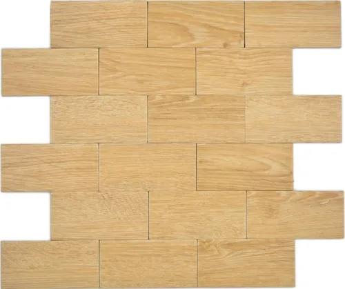 selbst­kle­bende Mosaikfolie Wandverblender Vinyl Holzoptik Buche Subway  K ...