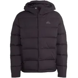 adidas HELIONIC HOODED Daunenjacke schwarz L (52/54) - Funktionsjacke aus 100% recyceltem Polyester, ideal für City Outdoor-Aktivitäten und sorgt für Wärme und Komfort.