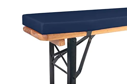 TexDeko Bierbankauflage 220x25x4cm - Komfortable Polsterauflage für Bierzeltgarnitur - Bankauflagen für Bierbänke, bieten hohen Sitzkomfort und sind waschbar dank Reißverschluss. Ideal für Feste und Feiern.