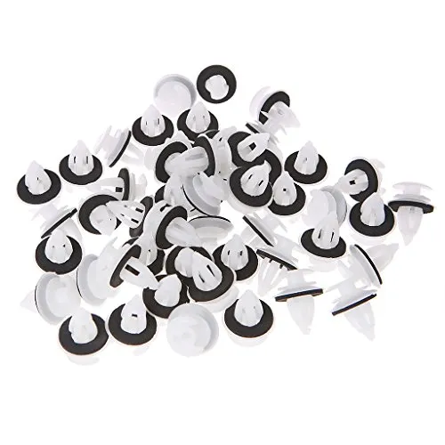 Cuigu 50 Stück Türverkleidungsclips mit Dichtungsring für E34 E36 E38 E39 E46 M3 M5 Z3 X5