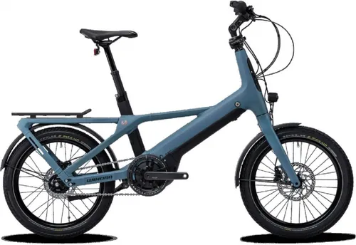 Winora Radius City E-Bike 20" (500Wh, graublau) - E-Bike mit Bosch Performance CX Motor für maximales Fahrvergnügen. Kompakt und leicht, ideal für City-Abenteuer mit praktischem Zubehörsystem.