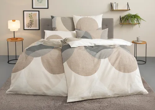 Bettwäsche "Carla" in 135x200 cm oder 155x220 cm - Moderne Bettwäsche aus 100% Baumwolle, hautfreundlich und pflegeleicht mit praktischen Reißverschlüssen. Ideal für einen stilvollen Schlafkomfort.
