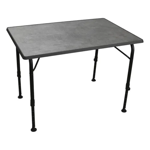 Brunner Recreo Aluminium Klapptisch 100 x 68 cm – Schwarz Grau - Vielseitiger Klapptisch für Innen und Außen, mit stabiler Aluminiumstruktur und kratzfester Tischplatte. Ideal für Camping und Outdoor-Aktivitäten, leicht aufzubauen und einfach zu reinigen.