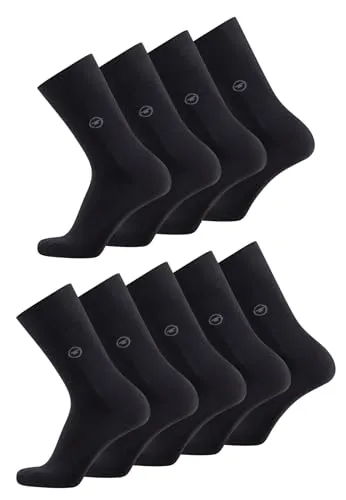 TOM TAILOR 9er Pack Men Basic Strumpf Größe 39-46 schwarz - Hochwertige Socken für Business und Freizeit. Ideal für den täglichen Einsatz mit formtreuer Passform und hervorragendem Tragekomfort. Markenqualität zum attraktiven Preis! Perfekt für jeden Anlass! 9 Paar im praktischen Mehrpack!  