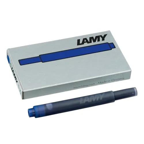 LAMY Tintenpatronen Blau - 5er Pack für Füllfederhalter - Hochwertige Ersatzpatronen in Blau für Lamy Füllfederhalter (außer Lamy 2000). Einfacher Austausch der Großraummine, ideal für ein flüssiges Schreiberlebnis.