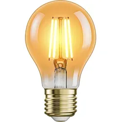 ledscom.de E27 LED Leuchtmittel, A60, extra warmweiß (2500 K), 4,2 W, goldfarben - Energieeffiziente LED Lampe mit 471 lm und nur 4,2 W. Das elegante, goldfarbene Design sorgt für eine gemütliche Atmosphäre mit warmweißem Licht (2500 K). Ideal für stilvolles Wohnen.