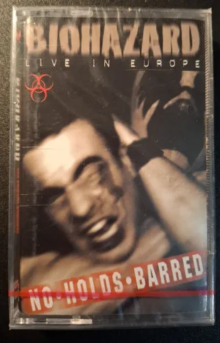 Biohazard ‎– No Holds Barred - Live In Europe MC Cassette - Polish Press Sealed!