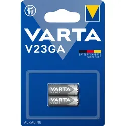 VARTA Batterien V23GA - 2 Stück Alkaline 12V, zuverlässige Energiequelle für Fernbedienungen, Alarmanlagen und Kameras, langanhaltende Leistung