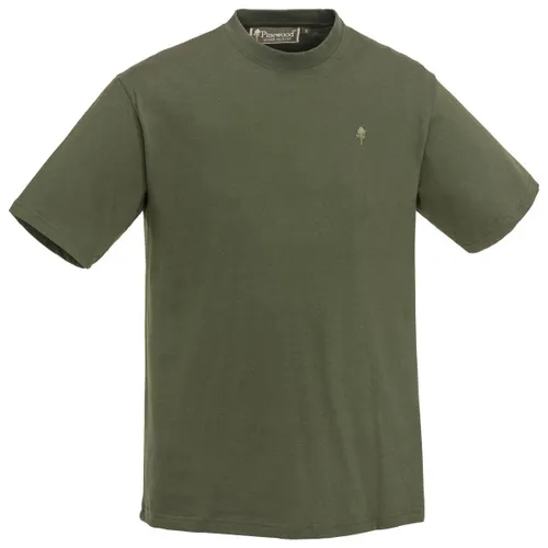 Pinewood 3er-Pack T-Shirts in Grün, Hellbraun und Khaki (720) - 4XL - Vielseitiger 3er-Pack T-Shirts von Pinewood aus 100% Baumwolle. Ideal für Freizeit, Wandern und Reisen. Die Regular-Fit-Passform sorgt für hohen Tragekomfort und die dezente Stickerei verleiht einen eleganten Touch.