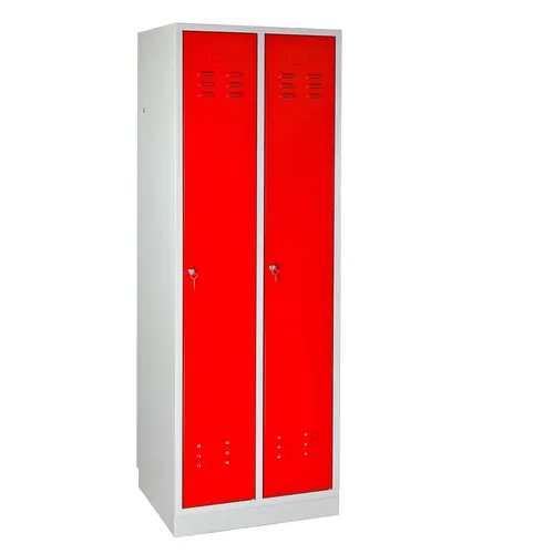 ADB Umkleideschrank Regular Spind feuerrot 1775x600x500 mm - Drohnen: Der ADB Umkleideschrank 'Regular' bietet sicheren Stauraum für Kleidung und Wertgegenstände, ausgestattet mit zwei abschließbaren Türen und Lüftungsschlitzen für optimale Belüftung.
