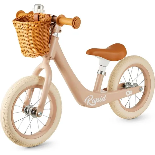 Kinderkraft RAPID2 Laufrad aus Metall - Kinderfahrzeuge: Leichtes Laufrad mit verstellbarem Sattel für Kinder von 2 bis 35 kg, fördert Gleichgewicht und Motorik im angesagten Retro-Stil.