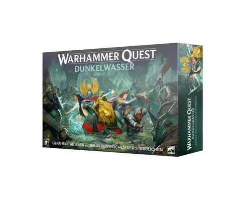 Games Workshop Warhammer Quest: Darkwater - Sammelfigur & Rollenspiel - Erlebe spannende Abenteuer mit Warhammer Quest: Darkwater! Für 1-4 Spieler ab 12 Jahren. Enthält 49 Figuren und 341 Karten für kooperative Spiele. Ideal für Familienabende und strategisches Gameplay!