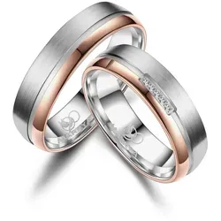 MARRYA Trauring Titan Ringe Trauringe Eheringe Partnerringe goldfarben|silberfarben 60