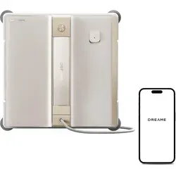 Dreame Fensterputzroboter C1 – KI-gesteuerte Fensterreinigung - Saugroboter mit 5.000Pa Saugkraft und Dual-Spray-Technologie für streifenfreie Fenster. Effiziente App-Steuerung und automatische Rückkehr zum Startpunkt.