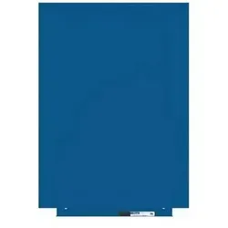 Skinwhiteboard-Modul lackiert 55x75cm in Verkehrsblau RAL 5017 - Farbenfrohes Skin Color Whiteboard, rahmenlos und magnetisch. Ideal für individuelle Gestaltung im Büro. Inkl. Ablageboard und Boardmarker für einfaches Schreiben und Abwischen.