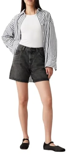 Levi's High Baggy Short Where's My Phone - Lockere Vintage-Shorts mit Baggy Fit und hohem Bund. Ideal für lässige Looks, endet über dem Knie. Original Levi's Qualität für einen zeitlosen Denim-Stil.