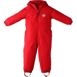 BMS BabyTodds - Wasserdichter Overall 86 in Rot - Schneeanzug für Baby-Mädchen: Hält warm und trocken mit veganer SONRONA Wattierung, ideal für Winteraktivitäten. Atmungsaktiv, winddicht und pflegeleicht – perfekt für aktive Kinder!