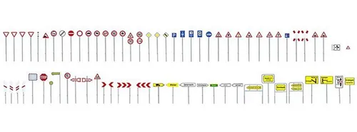 Spur H0 Bausatz FALLER 180533 Verkehrsschilder-Set  Neu OVP