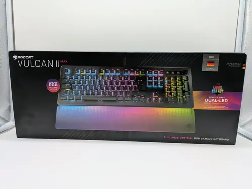 ROCCAT Vulcan II Max - Optische mechanische Gaming-Tastatur in Schwarz, 100 Millionen Klicks Lebensdauer und RGB-Beleuchtung mit Smart-Tasten
