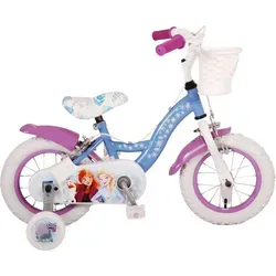 Volare Kinderfahrrad 12 Zoll Frozen 2 Eiskönigin - Kinderfahrrad für Mädchen mit 12 Zoll Rädern, ideal für den Alltag und Ausflüge. Ausgestattet mit Stützrädern, Korb und Kettenschutz – perfekt für kleine Abenteurerinnen!