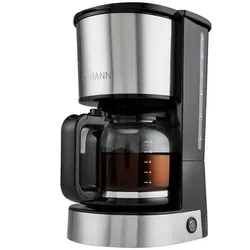 BOMANN Filterkaffeemaschine KA 6071 CB - Kaffeemaschine für 12-14 Tassen, Edelstahlfront, Nachtropfsicherung und praktische Warmhalteplatte für perfekten Kaffeegenuss.