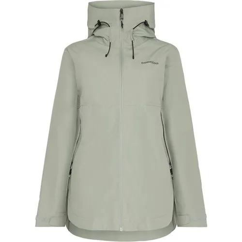 DIDRIKSONS Damen Jacke TILDE WNS JKT 4 - Funktionsjacke aus wasser- und winddichtem Material, ideal für Outdoor-Aktivitäten. Mit verstellbarer Kapuze und reflektierenden Details für optimale Sichtbarkeit.