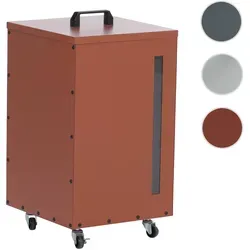 Pelletbehälter HWC-Q30 – Praktische Aufbewahrungsbox für Tierfutter mit Sichtfenster - Ideal zur sauberen Aufbewahrung von Pellets oder Katzenstreu. Mit Füllstandsanzeige und praktischem Griff für schnelles Nachfüllen. Flexibel durch vier Rollen, davon zwei mit Bremse. Fassungsvermögen ca. 51 Liter.