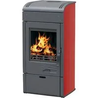 Plamen Kaminofen Gusskaminofen Vesta rot, 9,00 kW – effizient und langlebig - Kaminöfen mit 80,6% Wirkungsgrad, ideal für umweltbewusstes Heizen. Gusseisenkonstruktion sorgt für Langlebigkeit und einfache Wartung.