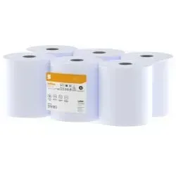 Satino HiCycle Handtuchrollen, 2-lagig, blau, CF1 319180 , 1 Packung = 6 Rollen à 600 Blatt