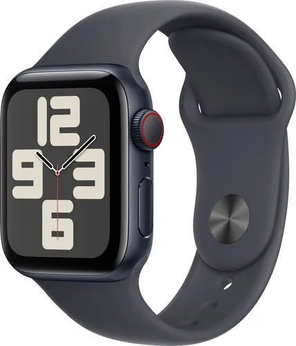 Apple Watch SE (2. Generation) GPS + Cellular 40 mm - Mitternacht Aluminium, Fitness-Tracking, Sturzerkennung und 3 Monate Apple Fitness+ kostenlos