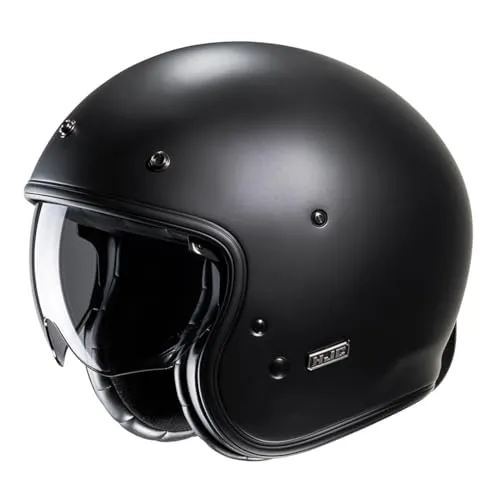 HJC Jethelm V31 Blackmat M - Motorradhelm mit leichter Glasfaser-Außenschale, verbesserter Schlagfestigkeit und integrierter Sonnenblende für optimalen Schutz und Komfort.