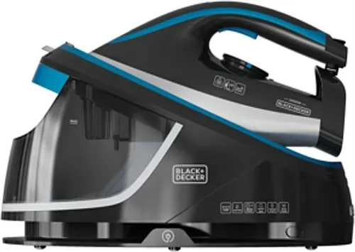 Black & Decker BXSS2401E Dampfbügeleisen 2400W - Bügeleisen mit 2400W Leistung und Keramiksohle für müheloses Bügeln. Vertikales Bügeln und Dampfstoß von 200g/min für perfekte Ergebnisse auf allen Stoffen.