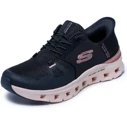 SKECHERS GLIDE-STEP PRO RADIANT STRIDE Schwarz - Stylische Slip-On Damenschuhe für mühelosen Komfort und zeitlosen Stil. Ideal für die Freizeit, mit praktischem Schnellschnürsystem und leichtem Textilobermaterial.