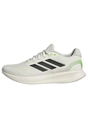 adidas Performance RUNFALCON 5 Laufschuh 42 2/3 EU - Laufschuhe mit cloudfoam Dämpfung, ideal für sportliche Läufer, die Komfort und Stil suchen. Größe 42 2/3, Farbe OWHITE/CBLACK/LIMBUR.