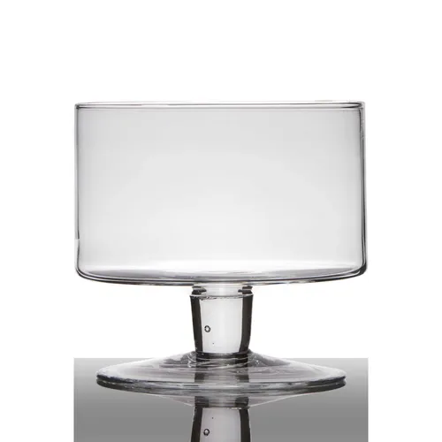 Hakbijl Glass Dekoschale ZYLINDER - Dekoschale ZYLINDER, Durchmesser 19 cm, Höhe 18 cm, aus transparentem Glas - ideal für stilvolle Tischdekorationen und kreative Arrangements.