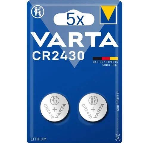VARTA 10x Varta CR2430 3V Lithium Knopfzelle - 5x 2er Blister Knopfzelle