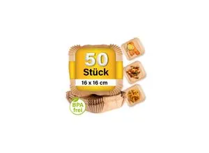 GOURMETmaxx Backpapier für Heißluftfritteuse 2 bis 5 Liter - Zubehör für Friteusen, hitzebeständig und antihaftbeschichtet für müheloses Frittieren ohne Ankleben.