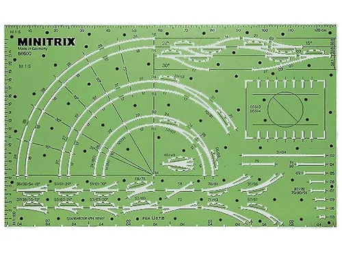 Minitrix 66600 - Gleisschablone - Spur N - NEU