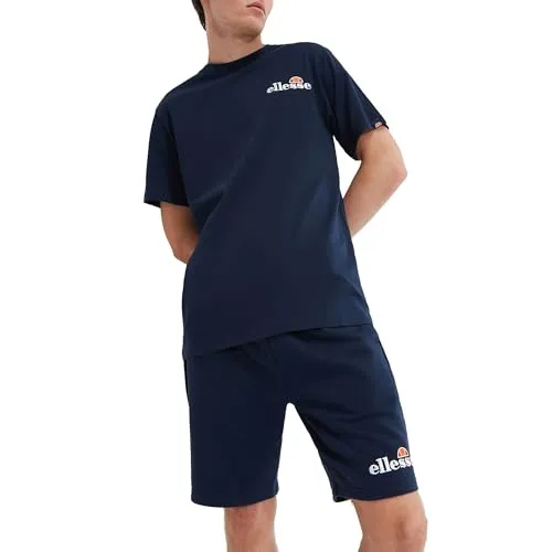 Ellesse Herren Voodoo T-Shirt in Navy, Größe S - Bequemes Herren T-Shirt aus 100 % Baumwolle. Klassische Passform mit hochgeschlossenem Rippkragen und gesticktem Logo. Ideal für den täglichen Gebrauch und stilvolle Outfits.