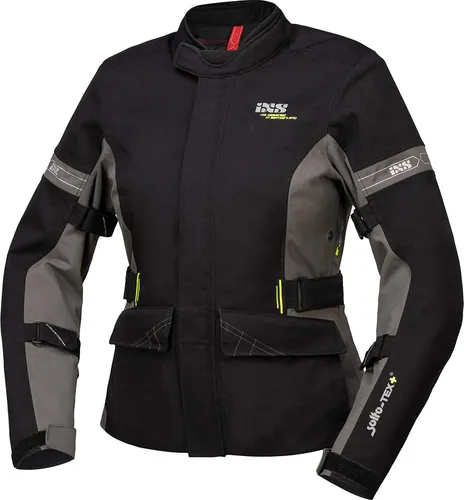 IXS Laminat ST-Plus Damen Motorrad Textiljacke XL - Motorradjacke für Damen, wasserdicht und atmungsaktiv durch 2-lagiges solto-TEX® Laminat, ideal für alle Wetterbedingungen