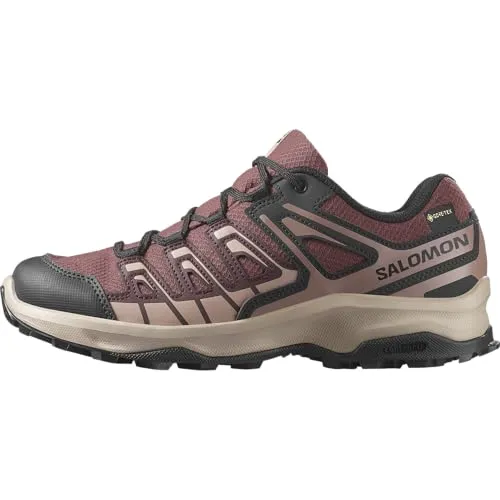 Salomon EXTEGRA GORE-TEX W Wanderschuh - Wasserdicht und Sportlich in Rot - Wanderschuhe für Damen, wasserdicht dank GORE-TEX®, atmungsaktiv und ideal für jedes Abenteuer in der Natur.