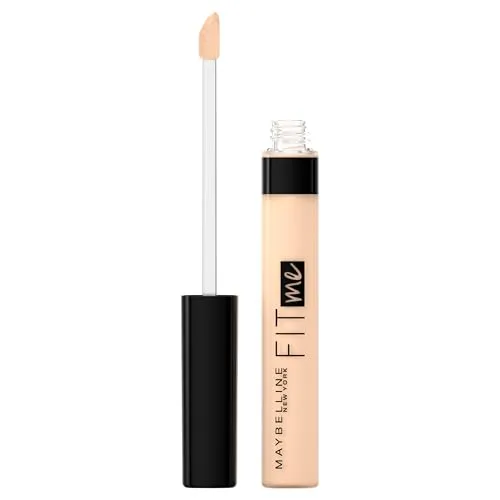 MAYBELLINE NEW YORK Fit Me! Concealer 10 Light - Beauty Concealer mit 6,8 ml, der Hautunreinheiten maskiert und ein fehlerloses Aussehen verleiht, ohne die Poren zu verstopfen.