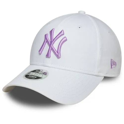 New Era 9Forty Damen Cap - New York Yankees in Weiß - Hüte & Mützen, sportliches Baseballcap aus 100% Baumwolle, ideal für den Sommer und Freizeitaktivitäten.