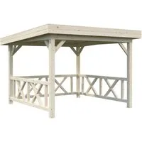 Palmako Pavillon Lenna Set 301 Naturbelassen 300 cm x 300 cm FSC®