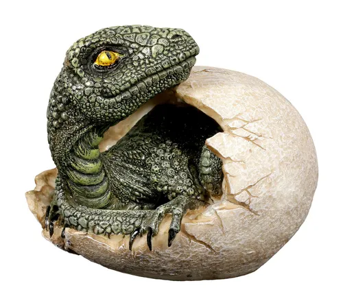Figuren Shop GmbH Dekofigur Dinosaurier Figur schlüpft aus Ei - Raptors Dawn - Tier Dekoration