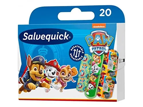 Salvequick ® | Pow Patrol Pflaster für Kinder | 20 Einheiten
