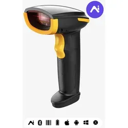 Inateck KI Barcode Scanner Bluetooth BCST-21 - Kabelloser 1D Handscanner mit 2000mAh Akku für 3 Monate Laufzeit, unterstützt spezielle Barcodes und einfache App-Konfiguration für schnelle Datenerfassung.