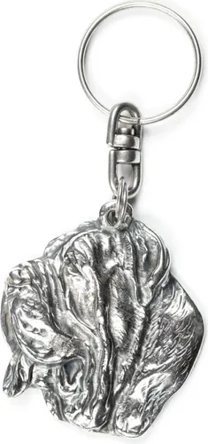 Mastino Napoletano, Neapolitanischer Mastiff - Versilberte Hund Anhänger, Handtasche Dekoration, Rucksack-Anhänger von Art-Dog Marke