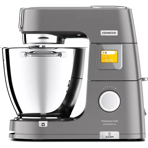 Kenwood Chef Titanium Patissier XL KWL90.004SI - Leistungsstarke 1.400 Watt Küchenmaschine mit integrierter Waage und 13 Geschwindigkeitsstufen für müheloses Kochen und Backen